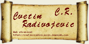 Cvetin Radivojević vizit kartica
